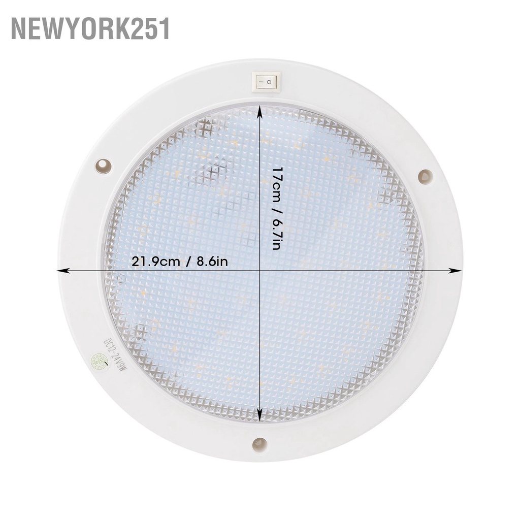 คำอธิบายเพิ่มเติมเกี่ยวกับ Newyork251 แผงไฟ Led พร้อมสวิตช์พลังงานแสงอาทิตย์ 12V สําหรับติดหลังคารถยนต์ ตู้