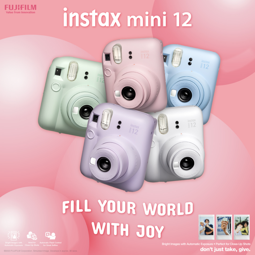 รูปภาพของ Instax Mini12 กล้องฟิล์มอินสแตนท์ ขนาดฟิล์มมินิ (ฟิล์มจำหน่ายแยก)