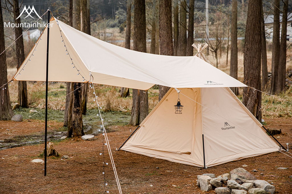 Mountainhiker พร้อมส่ง เต็นท์สนาม​ นอน เดินป่า ครอบครัว สนาม 3-4 คน สะดวกในการพกพา ระบายอากาศได้ดี