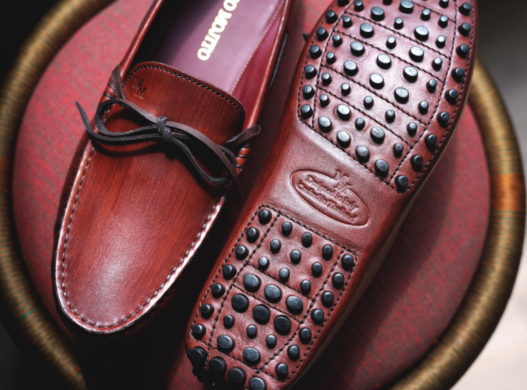 รูปภาพเพิ่มเติมของ MANGO MOJITO รองเท้าหนังรุ่น Mojito Loafer (Lace) สี Red Spy