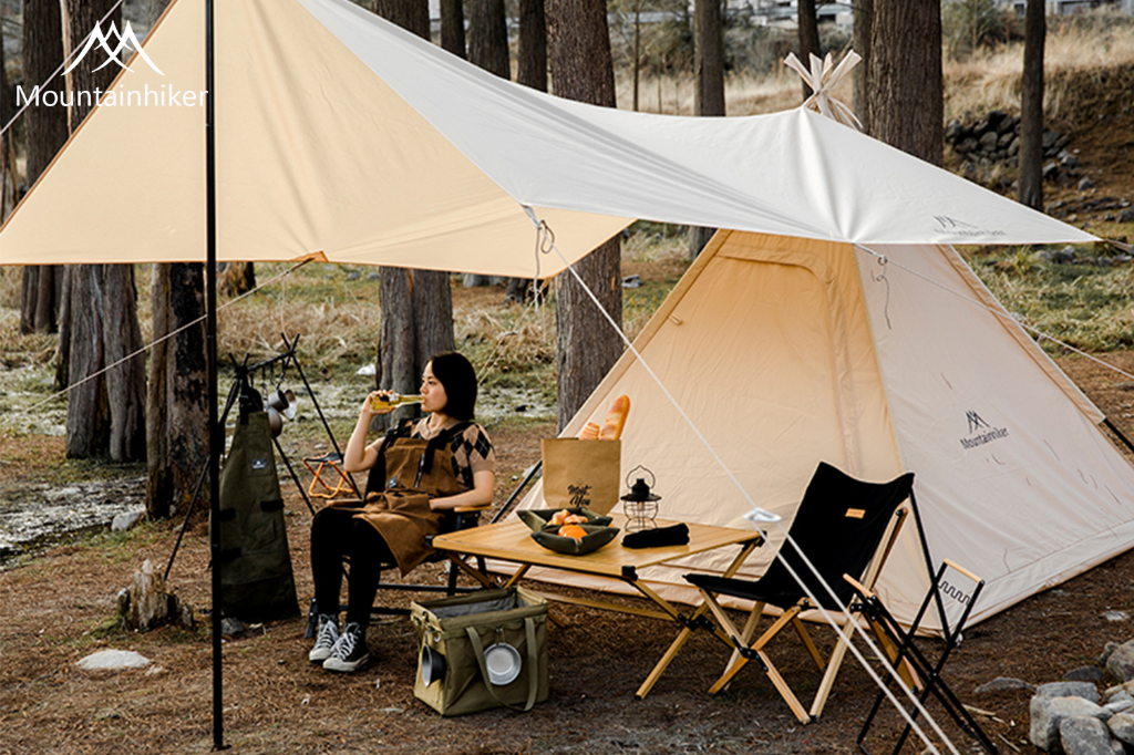 Mountainhiker พร้อมส่ง เต็นท์สนาม​ นอน เดินป่า ครอบครัว สนาม 3-4 คน สะดวกในการพกพา ระบายอากาศได้ดี