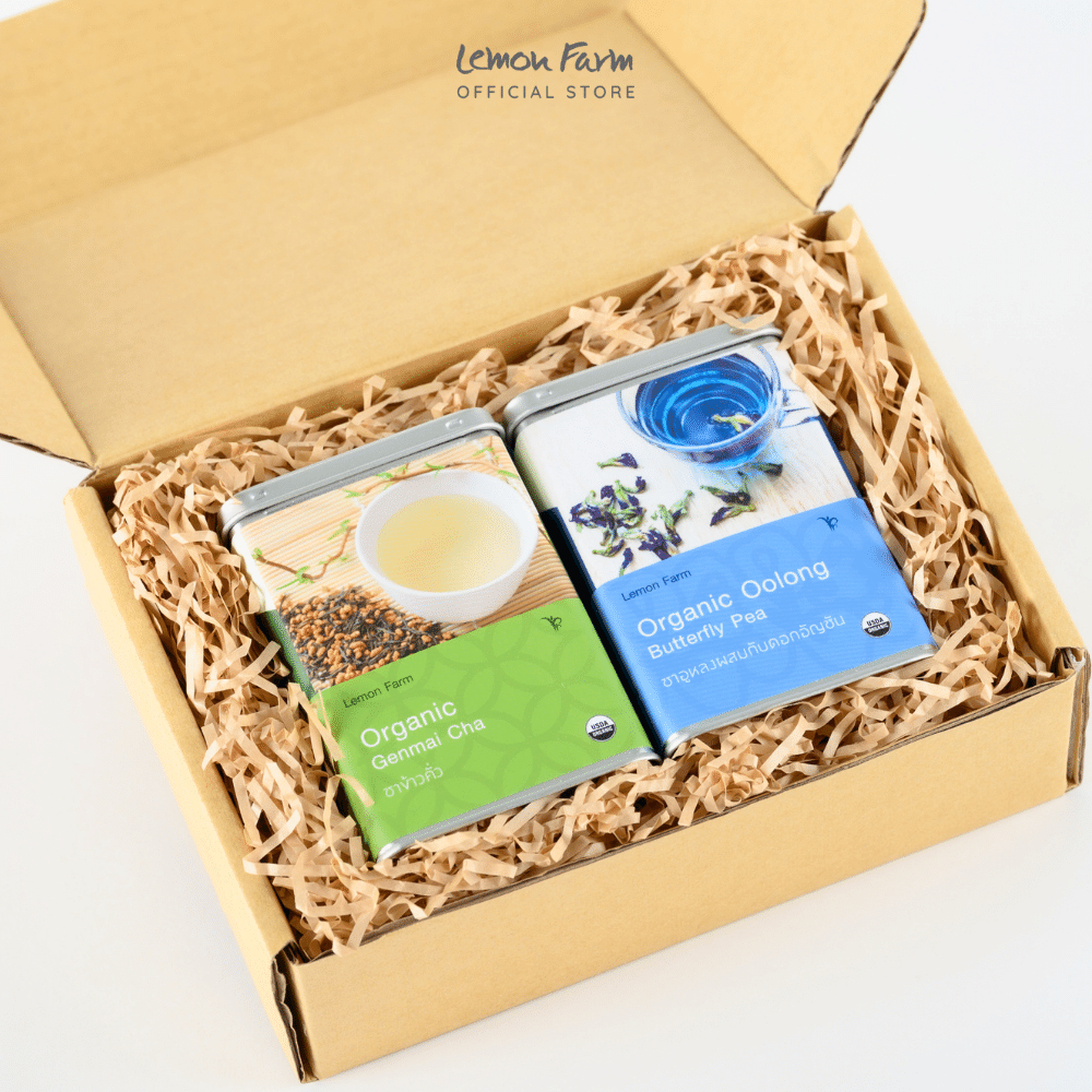 มุมมองเพิ่มเติมของสินค้า ของขวัญสุขภาพ Lemon Farm Organic Tea Blend Set (ซองชง) A1