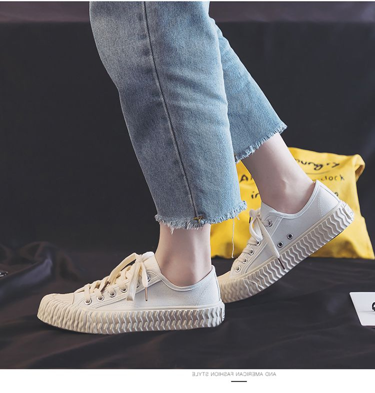 รายละเอียดเพิ่มเติมเกี่ยวกับ CANNUP รองเท้าผ้าใบ วินเทจ สำหรับผู้หญิง 2023 FS793035