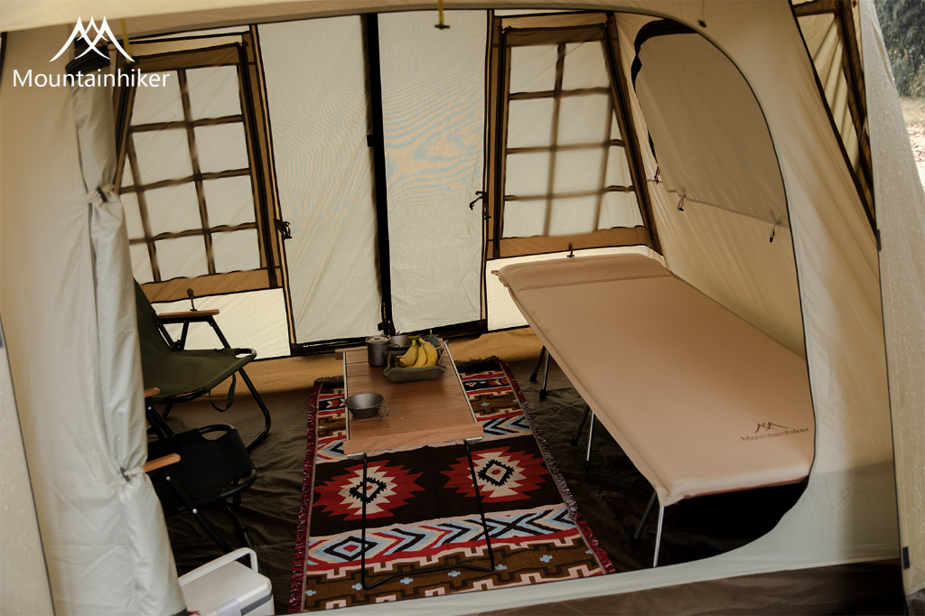 Mountainhiker Nishikawa Cabin tent ห้องนิชิกาวะ เต็นท์เคบิ้น ขนาด4-5คน กันแดด กันฝนได้ดี เต็นท์ทรงบ้าน เต็นท์ทรงogawa