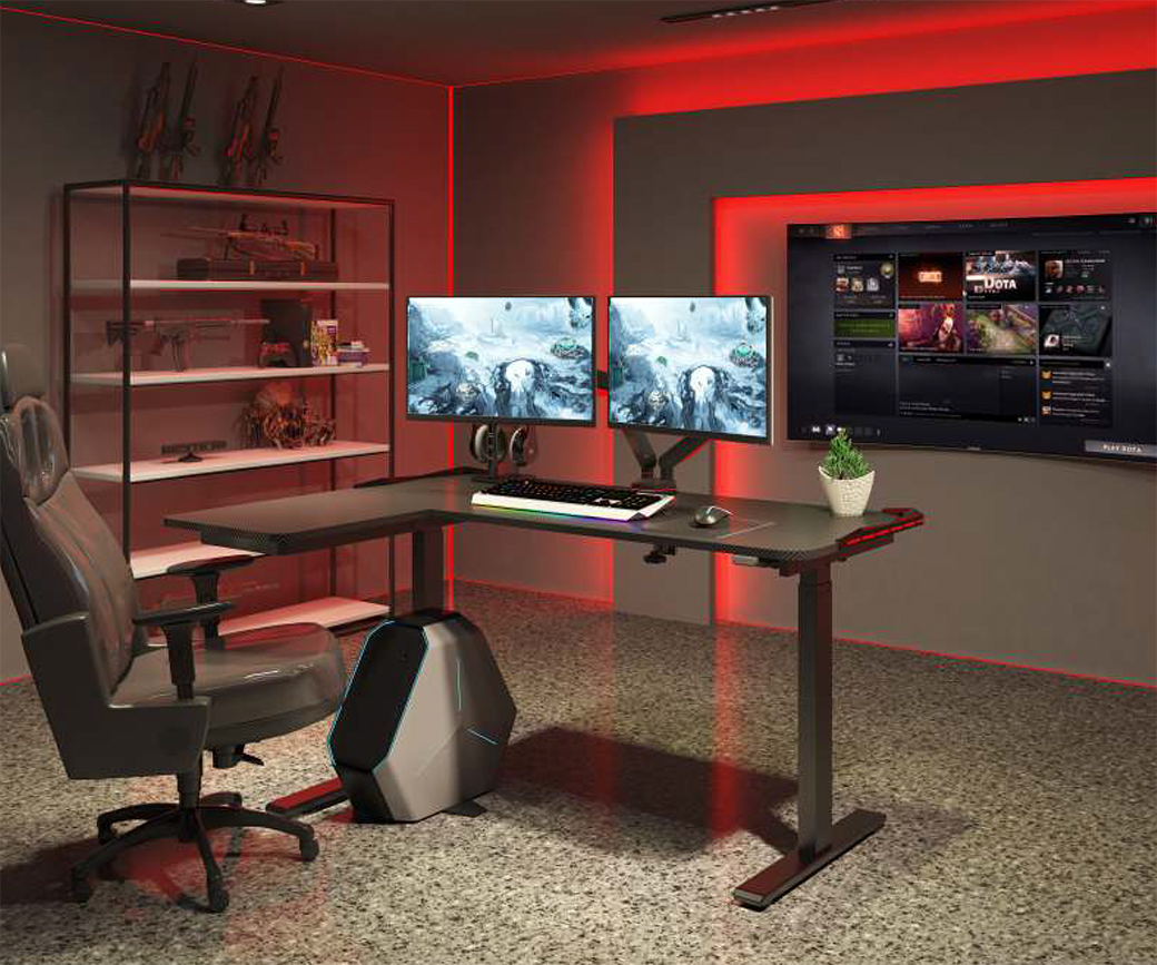 ErgoTrend โต๊ะไฟฟ้าเออร์โกเทรน ยืน-นั่งทำงาน รุ่น Sit2stand RGB L-shape