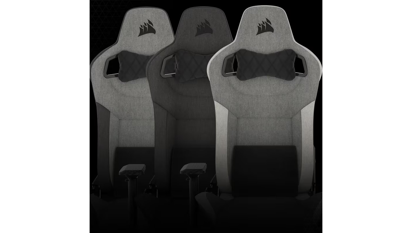 CORSAIR Chair รุ่น T3 RUSH Gaming Chair E-Sport เก้าอี้สีดำ เก้าอี้เกมมิ่งเพื่อสุขภาพ นุ่มสบาย ตามหลักสรีระศาสตร์ เก้าอี้เบาะ นุ่ม ลดอาการปวดเมื่อย เก้าอี้พนักพิงสูง เกรดพรีเมี่ยม — Charcoal