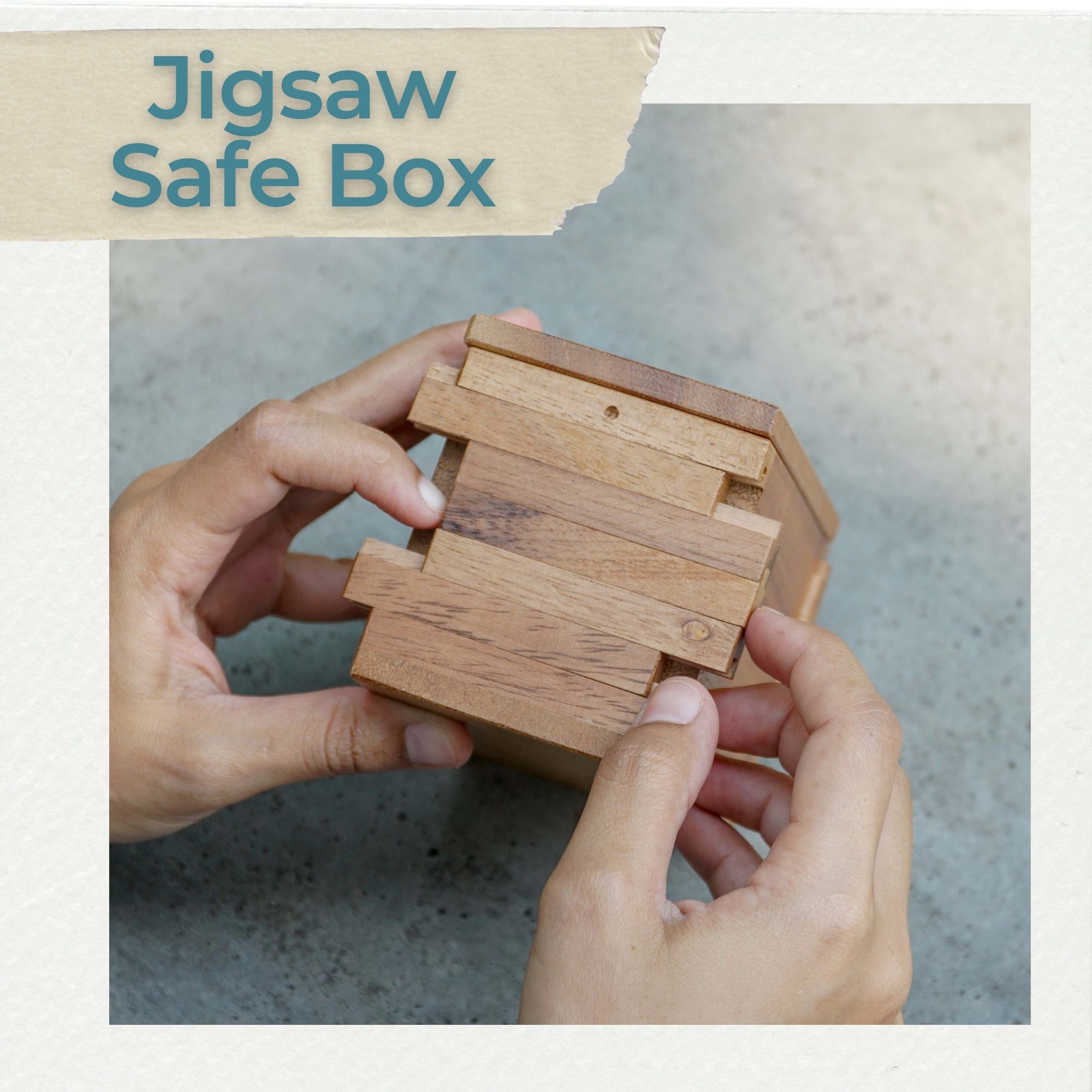 [โค้ดMallลดเพิ่ม10]HB3F Jigsaw Safe Box Puzzle Secret Box กล่องลับจิ๊ก
