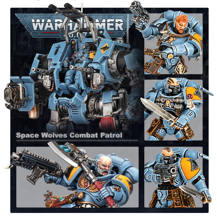 [200A พร้อมส่ง]Warhammer 40K:SPACE WOLVES: COMBAT PATROL: SPACE WOLVES ...