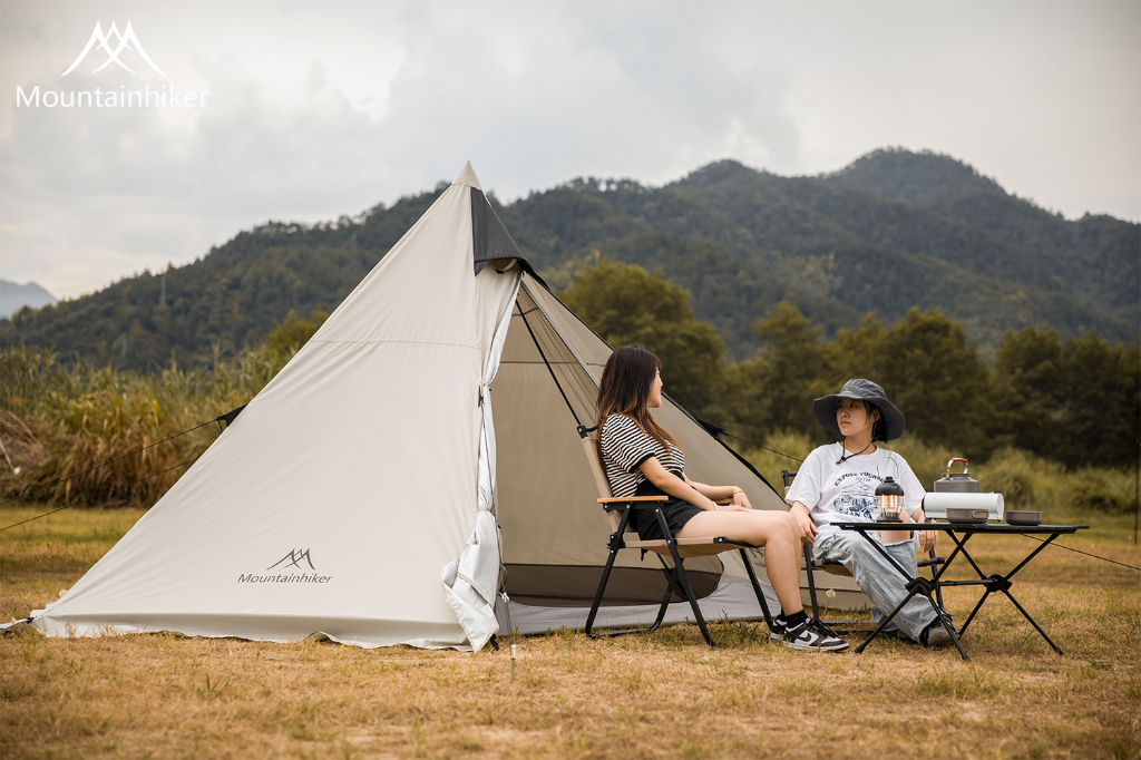 Mountainhiker เต็นท์กระโจม เต็น กันฝน พักแรม เดินป่า สนาม​ พร้อมมุ้ง นอน​ 4-5​ คน​ 3.8x3.2 เมตร
