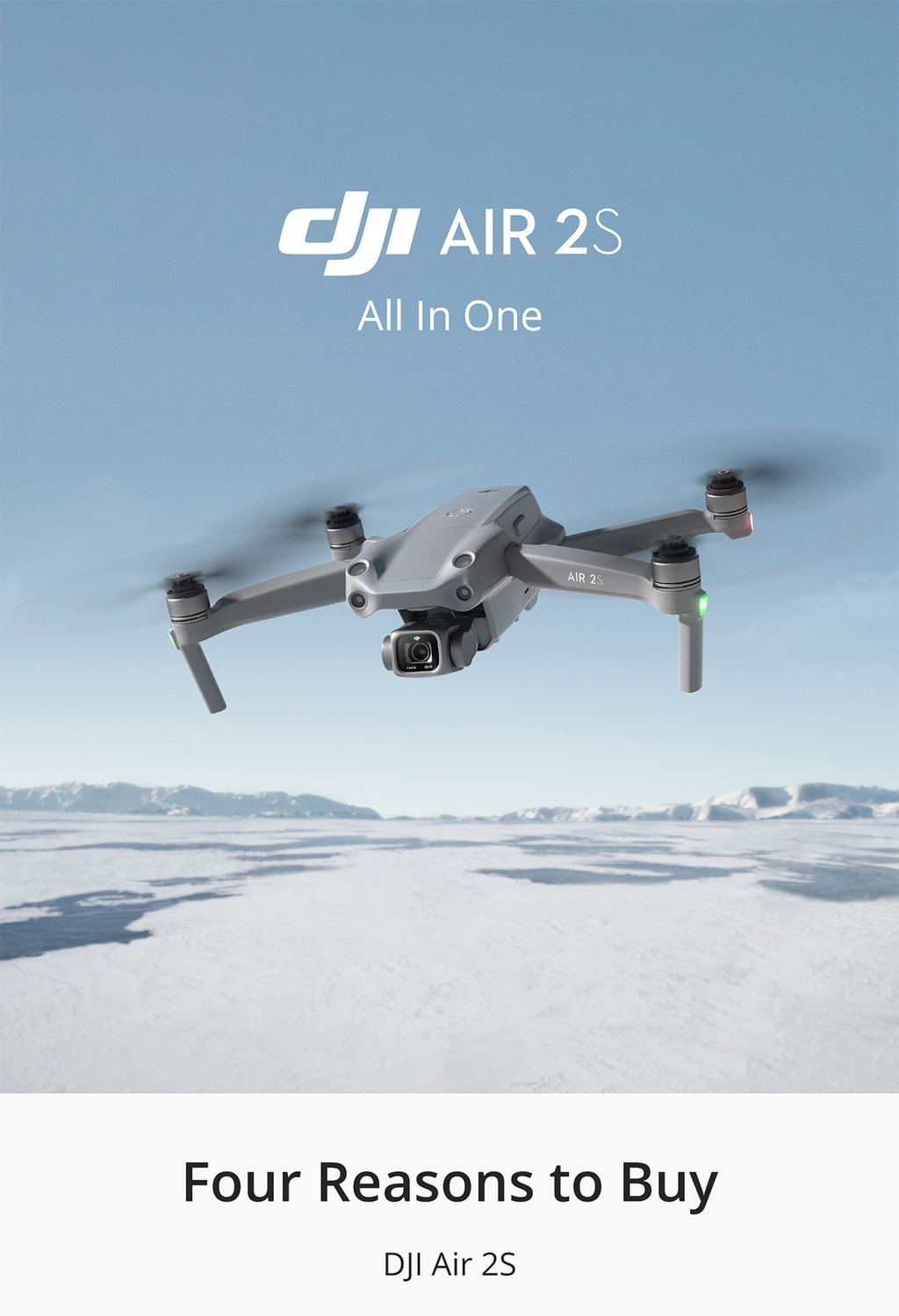 มุมมองเพิ่มเติมของสินค้า DJI AIR 2S I ดีเจไอ AIR 2S โดรนขนาดกะทัดรัด ครบและจบในเครื่องเดียว คมชัดสูงสุดถึง 4K