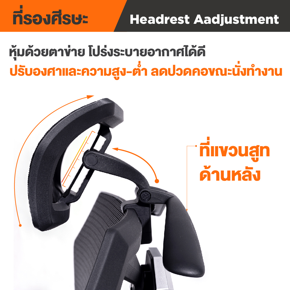 Ergotrend เก้าอี้เพื่อสุขภาพเออร์โกเทรน รุ่น Malmo Milimeter เก้าอี้สีดำ ระบายอากาศดีเยี่ยม นุ่มสบาย ตามหลักสรีระศาสตร์ Ergonomic เก้าอี้พนักพิงสูง ลดอาการปวดเมื่อย เกรดคุณภาพ