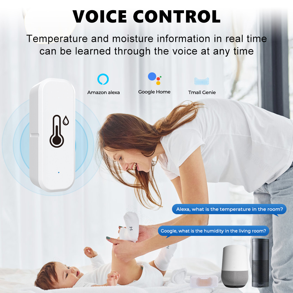 SMATRUL smart Tuya WiFi Temperature and Humidity Sensor TH08 เซ็นเซอร์ ...