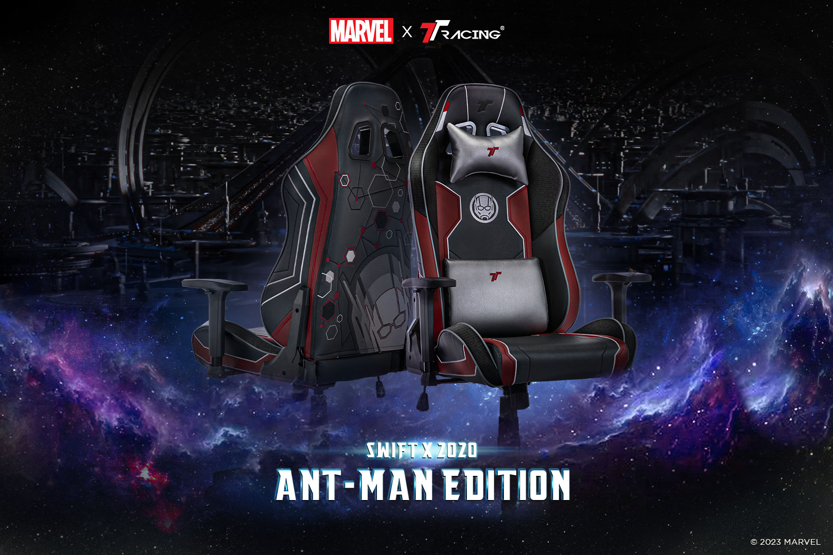 TTRacing Swift X 2020 Gaming Chair Marvel Ant-Man เก้าอี้สำนักงาน เก้าอี้เกมมิ่ง เก้าอี้เบาะ นุ่ม เกรดพรีเมี่ยม