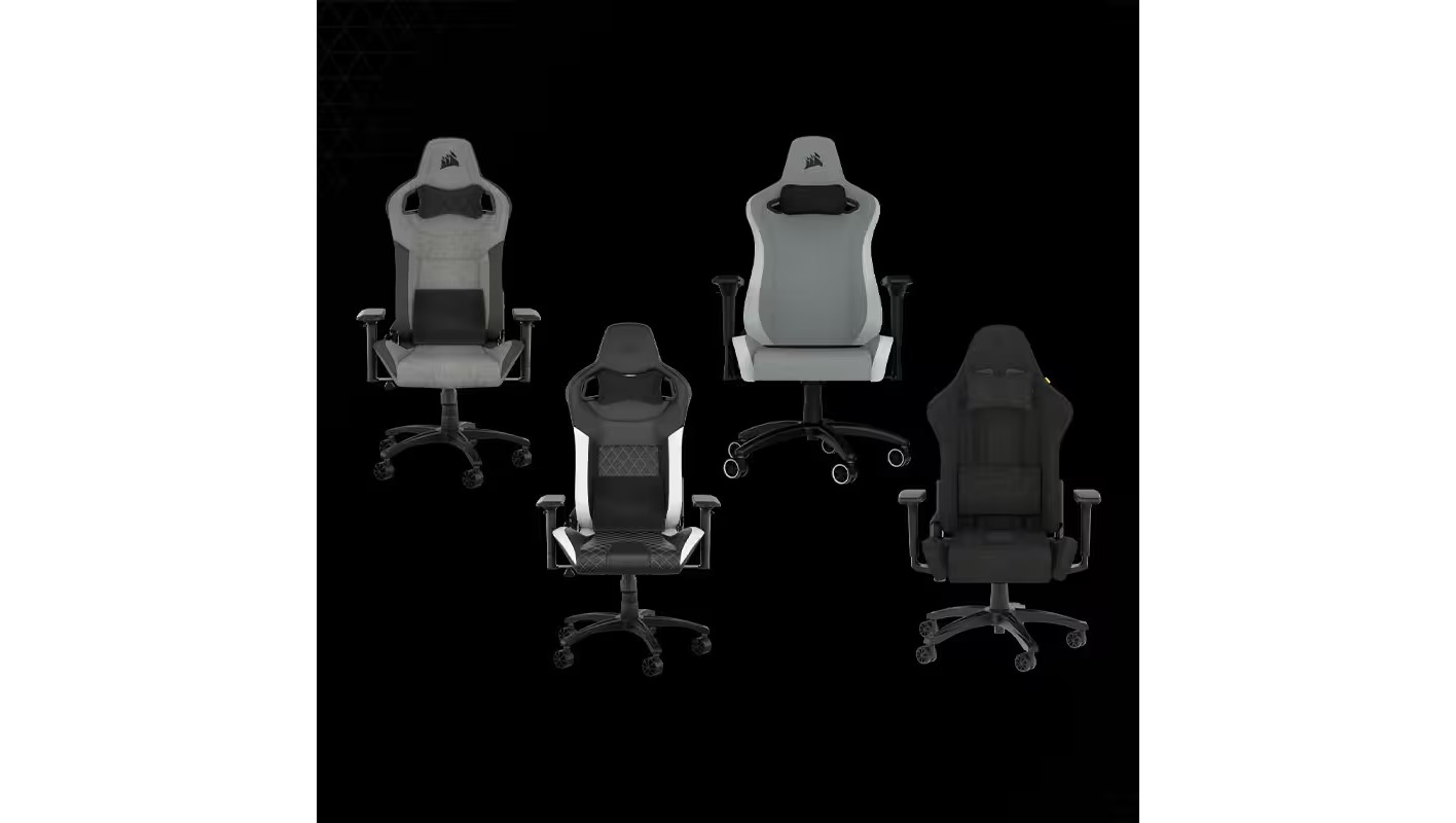 CORSAIR Chair รุ่น T3 RUSH Gaming Chair E-Sport เก้าอี้สีดำ เก้าอี้เกมมิ่งเพื่อสุขภาพ นุ่มสบาย ตามหลักสรีระศาสตร์ เก้าอี้เบาะ นุ่ม ลดอาการปวดเมื่อย เก้าอี้พนักพิงสูง เกรดพรีเมี่ยม — Charcoal