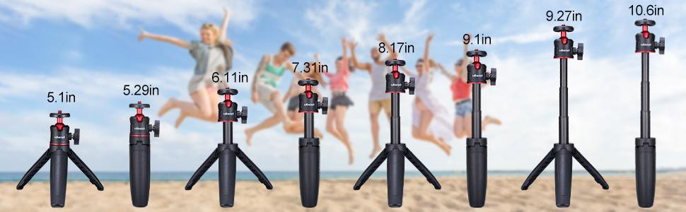 มุมมองเพิ่มเติมของสินค้า Ulanzi MT-08 Tripod With 1/4 Screw to Dslr Cameras Smartphone ขาตั้งกล้อง ขาตั้งมือถือ ขนาดกะทัดรัด