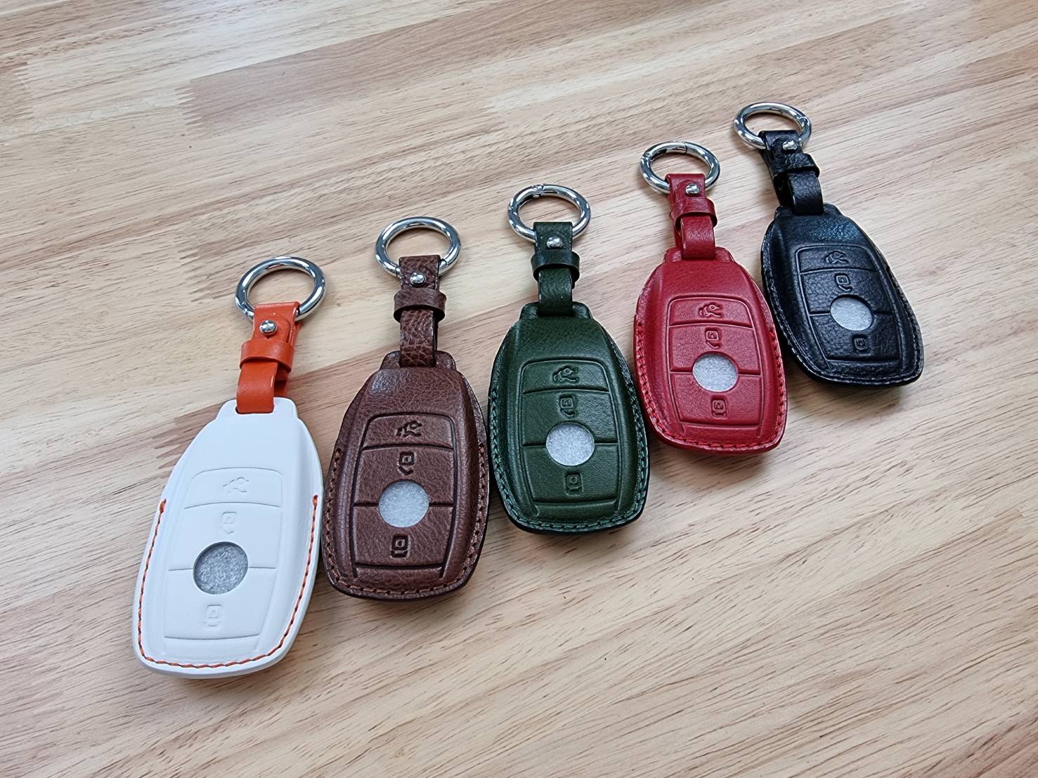 เคสกุญแจหนัง BENZ พร้อมห่วง E class หรือกุญแจที่ทรงเดียวกัน Car Key ...