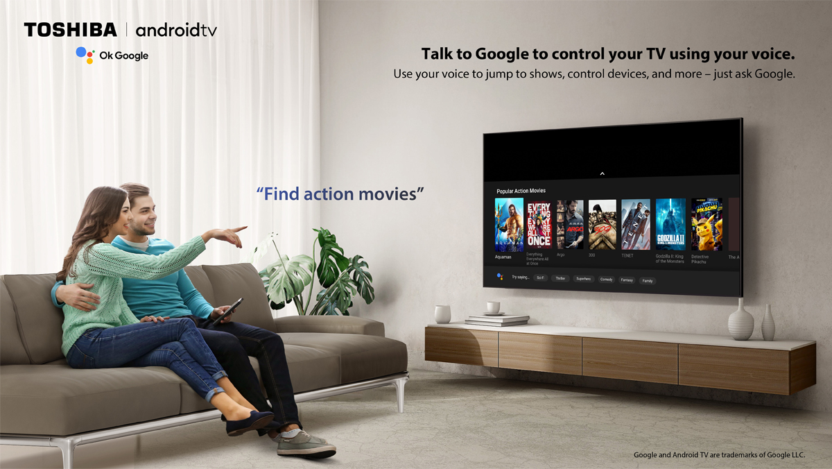 Toshiba TV 43V35MP ทีวี 43 นิ้ว Full HD Wi-Fi Bluetooth Google assistant Voice Control Android TV