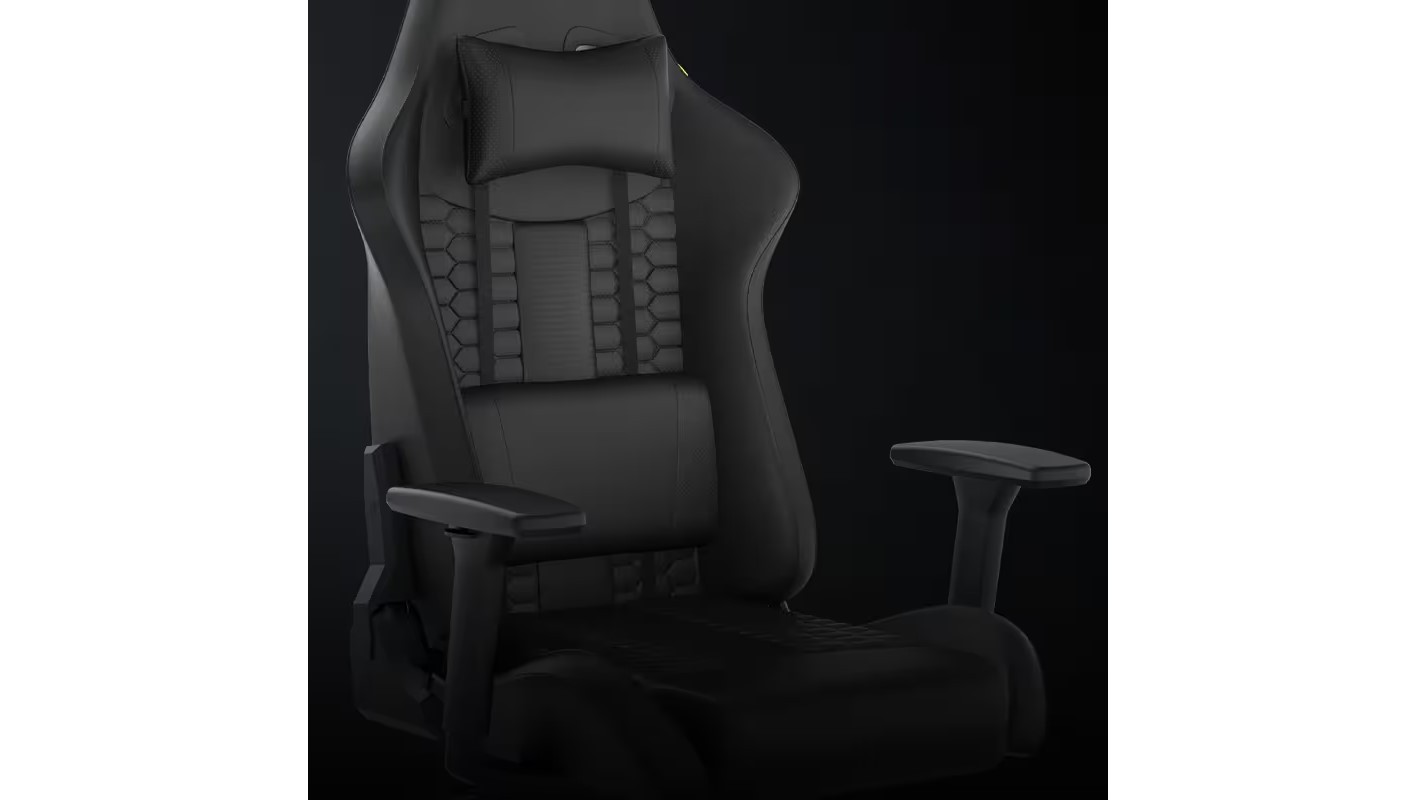 CORSAIR Chair รุ่น TC100 RELAXED Gaming Chair E-Sport เก้าอี้สีเทา เก้าอี้พนักพิงสูง ลดอาการปวดเมื่อย เก้าอี้เบาะ นุ่ม เกรดพรีเมี่ยม - Fabric Black/Grey