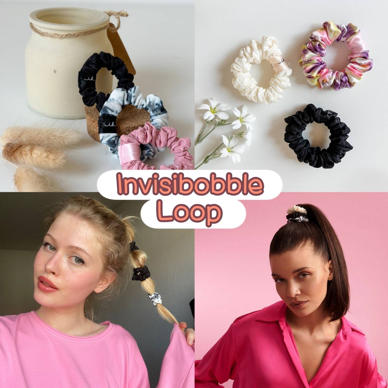 invisibobble ยางรัดผม ผมไม่เป็นรอย รุ่น Loop+ Be Strong (1 กล่องบรรจุ 3 ...