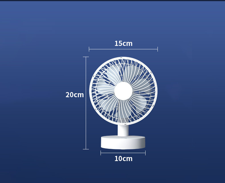 ภาพที่ให้รายละเอียดเกี่ยวกับ JIASHI พัดลมตั้งโต๊ะ ที่ชาร์จ USB No Noise เตียงหอพักนักเรียน พัดลมตั้งโต๊ะแบบพกพา พัดลมขนาดเล็ก