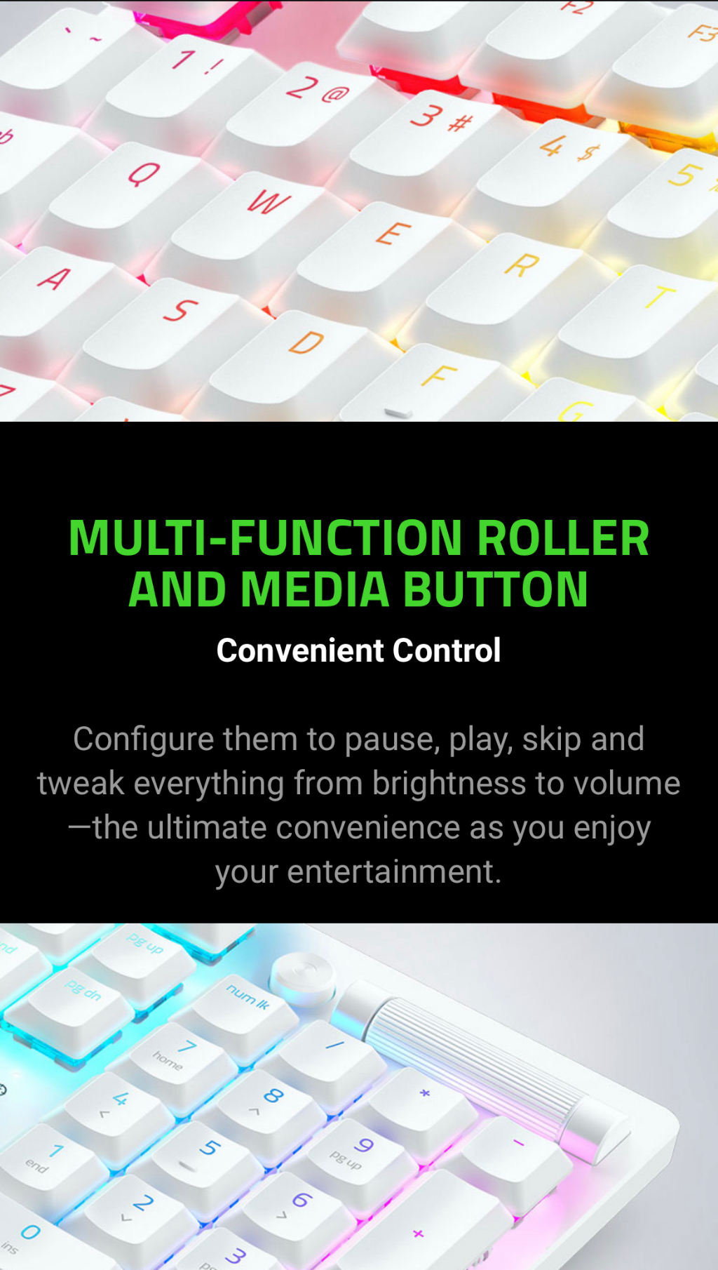 Razer DeathStalker V2 Pro - Clicky Optical Switch - US - White ...