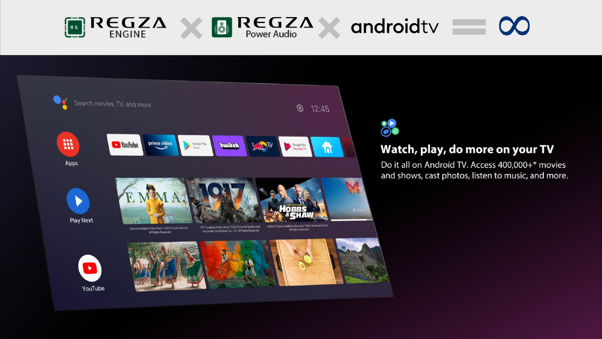 Toshiba TV 43V35MP ทีวี 43 นิ้ว Full HD Wi-Fi Bluetooth Google assistant Voice Control Android TV