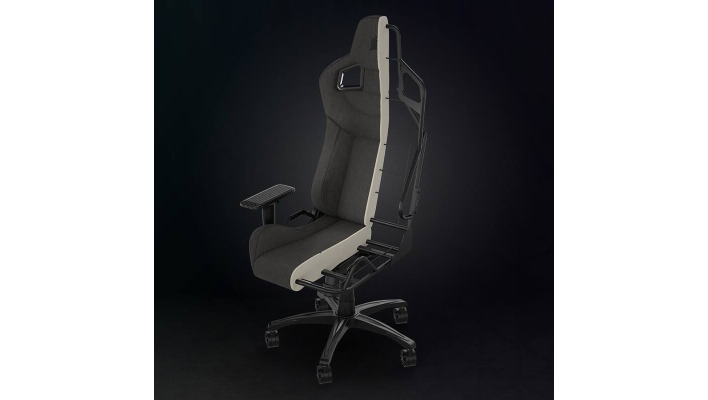 CORSAIR Chair รุ่น T3 RUSH Gaming Chair E-Sport เก้าอี้สีดำ เก้าอี้เกมมิ่งเพื่อสุขภาพ นุ่มสบาย ตามหลักสรีระศาสตร์ เก้าอี้เบาะ นุ่ม ลดอาการปวดเมื่อย เก้าอี้พนักพิงสูง เกรดพรีเมี่ยม — Charcoal