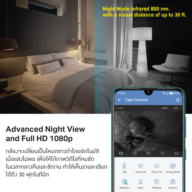 TP-Link Tapo C210 [แพ็คคู่สุดคุ้ม] Wi-Fi Camera 2K 3MP รองรับ Micro SD ...