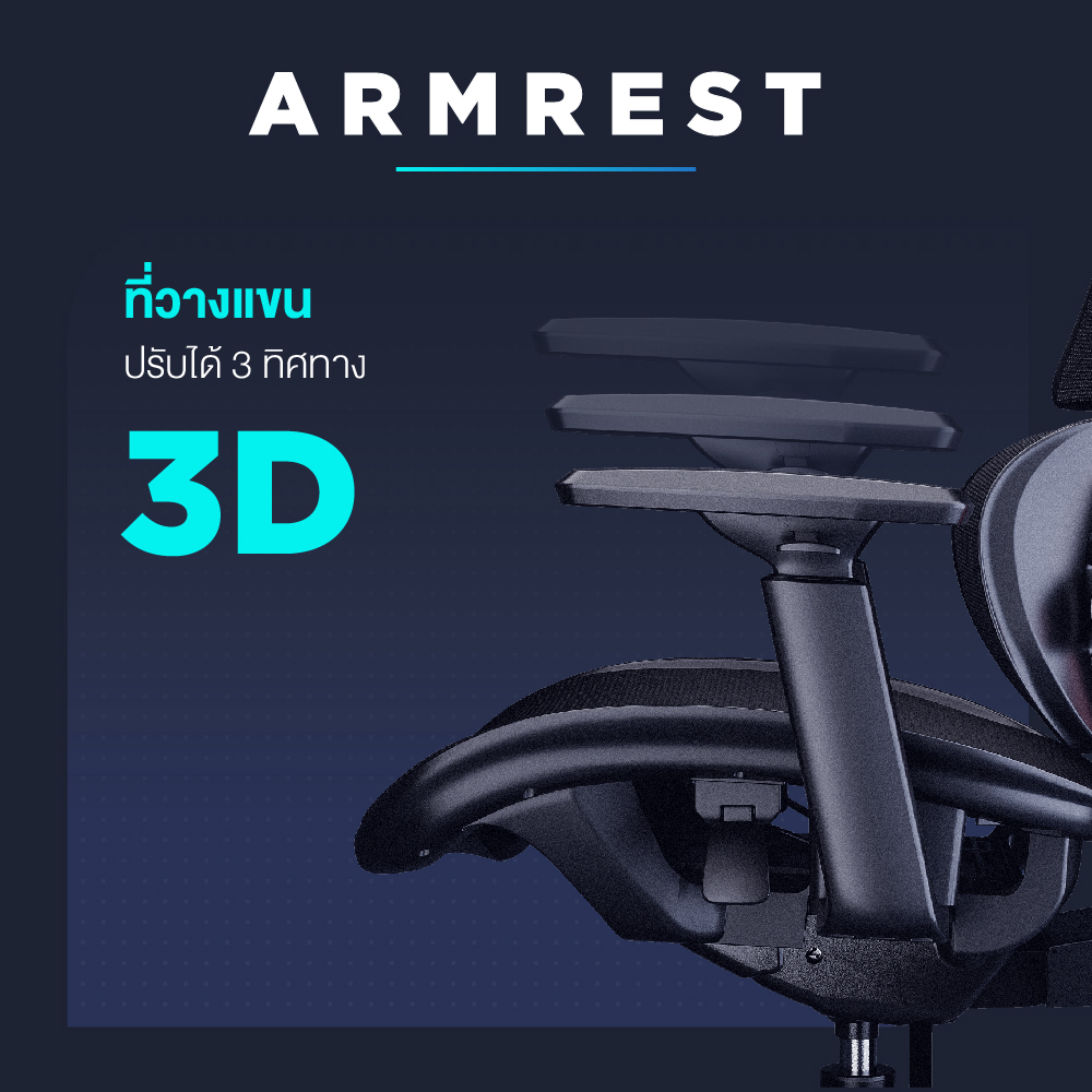 Ergotrend เก้าอี้เพื่อสุขภาพเออร์โกเทรน รุ่น STUNT เก้าอี้สีดำ ระบายอากาศดีเยี่ยม นุ่มสบาย ตามหลักสรีระศาสตร์ Ergonomic เก้าอี้พนักพิงสูง ลดอาการปวดเมื่อย เกรดคุณภาพ