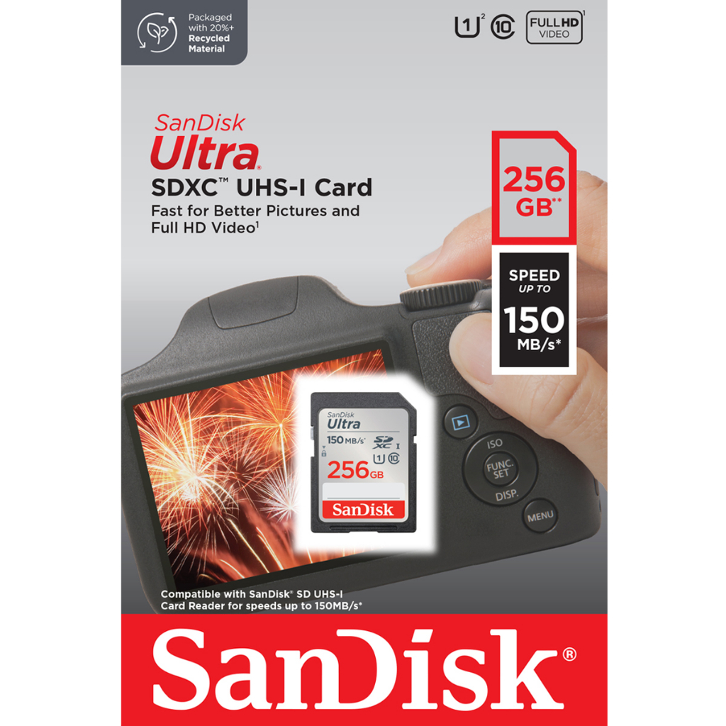 ลองดูภาพสินค้า SanDisk Ultra SD Card Class10 64GB SDXC Speed 140MB/s (SDSDUNB-064G-GN6IN*1) เมมโมรี่การ์ด สำหรับ กล้องมิลเลอร์เลส DSLR Mirrorless ประกัน10ปี