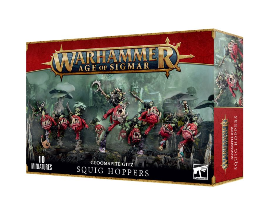 (GW พร้อมส่ง) WARHAMMER AOS: GLOOMSPITE GITZ: SQUIG HOPPERS โมเดลวอร์ ...