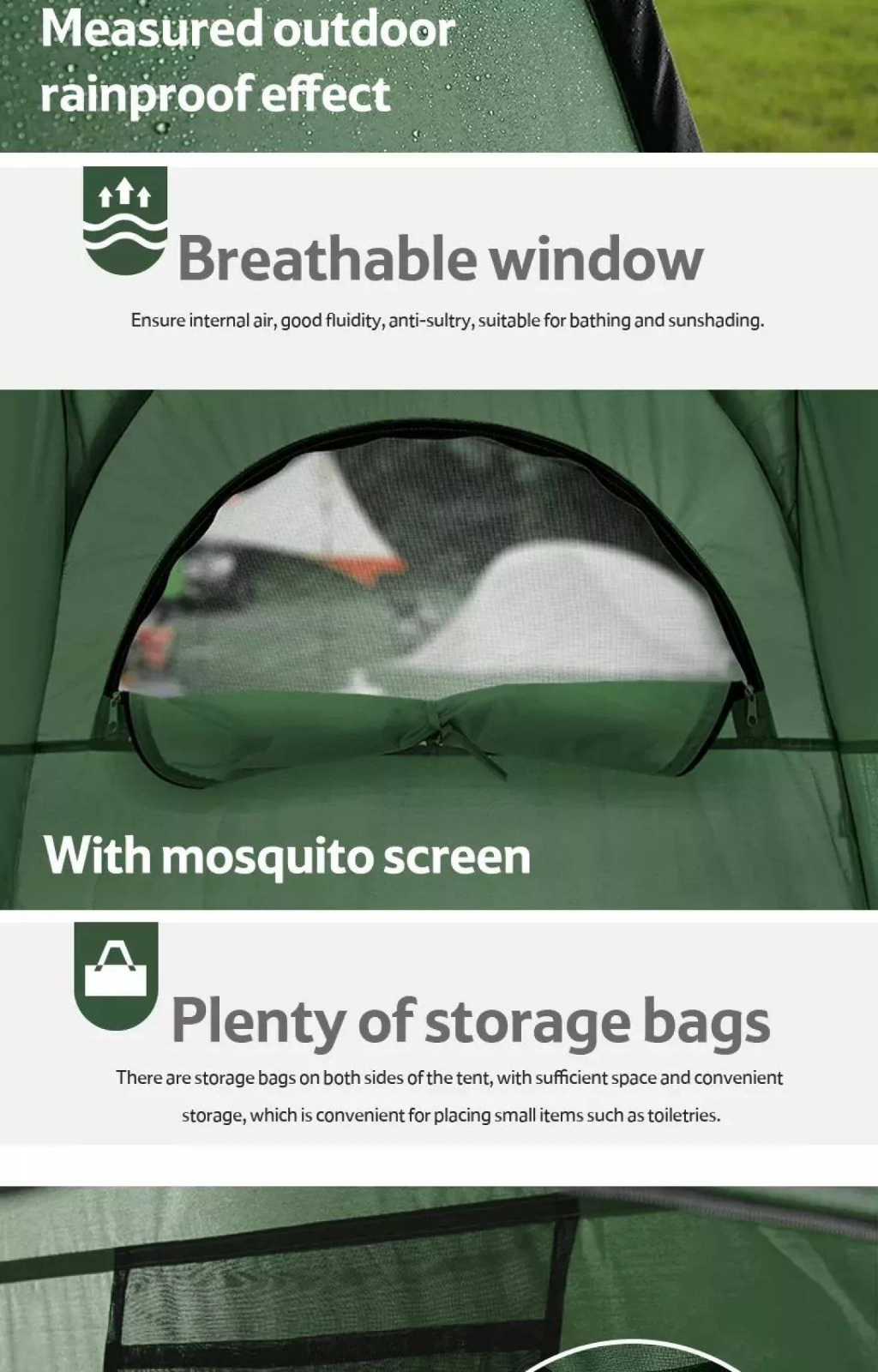 Naturehike เต็นท์ห้องน้ำ เต็นท์เปลี่ยนผ้าอ้อมแบบพกพาพับได้ อาบน้ำกลางแจ้ง อาบน้ำเปลี่ยนเพิง ห้องน้ำแบบพกพา