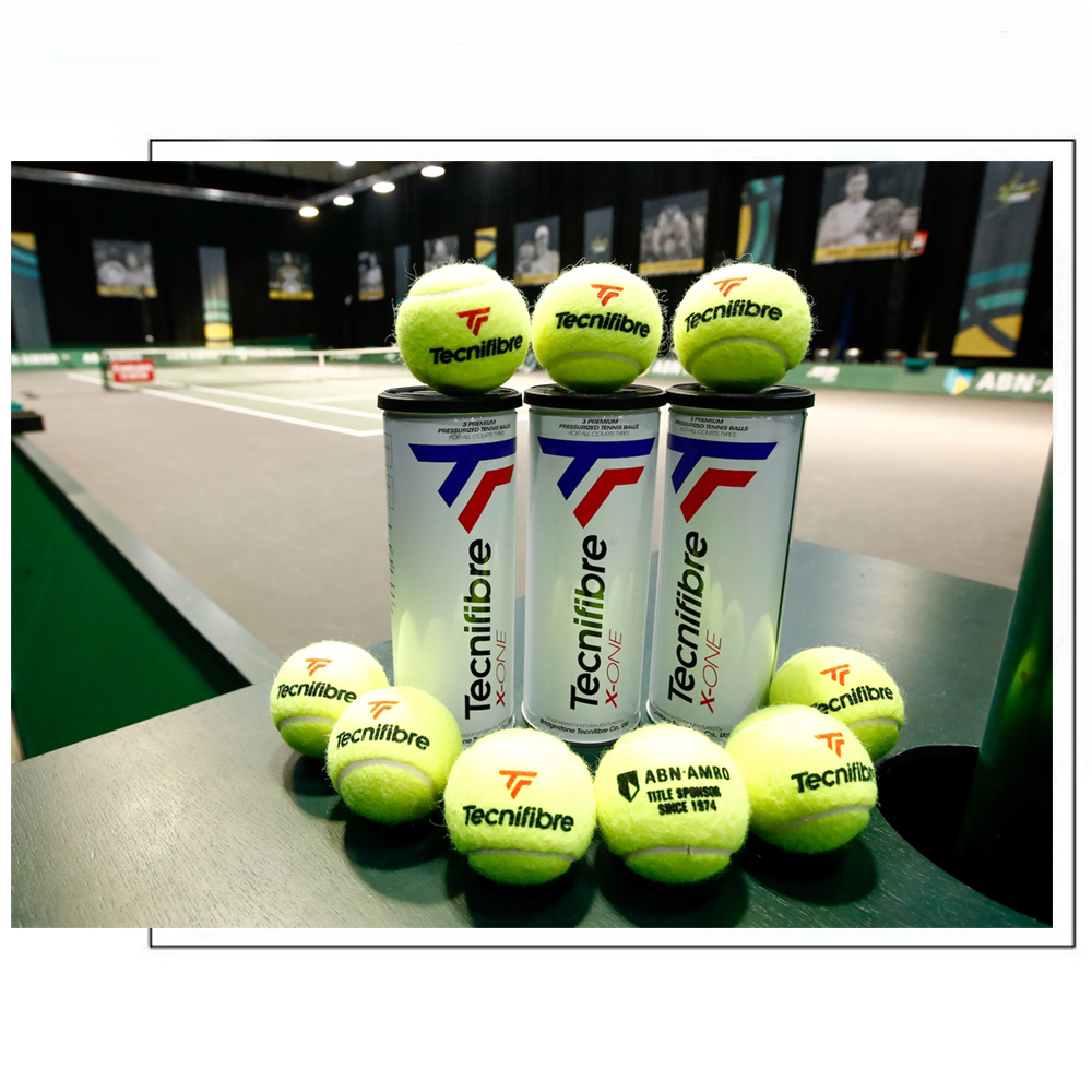 รูปภาพเพิ่มเติมของ Tecnifibre ลูกเทนนิส X-One 3 Tennis Balls Tube  Green ( 3490150058087 ) กระป๋องละ 3 ลูก