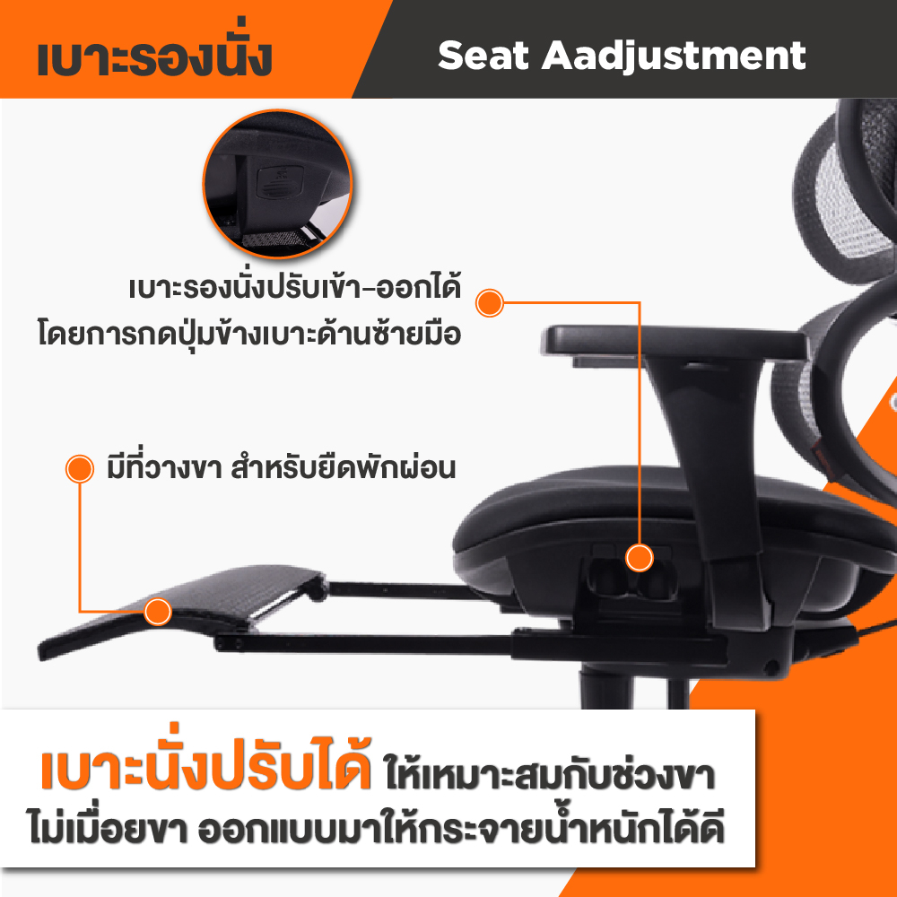 Ergotrend เก้าอี้เพื่อสุขภาพเออร์โกเทรน รุ่น Ergo joy rest เก้าอี้สีดำ ระบายอากาศดีเยี่ยม นุ่มสบาย ตามหลักสรีระศาสตร์ Ergonomic เก้าอี้พนักพิงสูง ลดอาการปวดเมื่อย เกรดพรีเมี่ยม