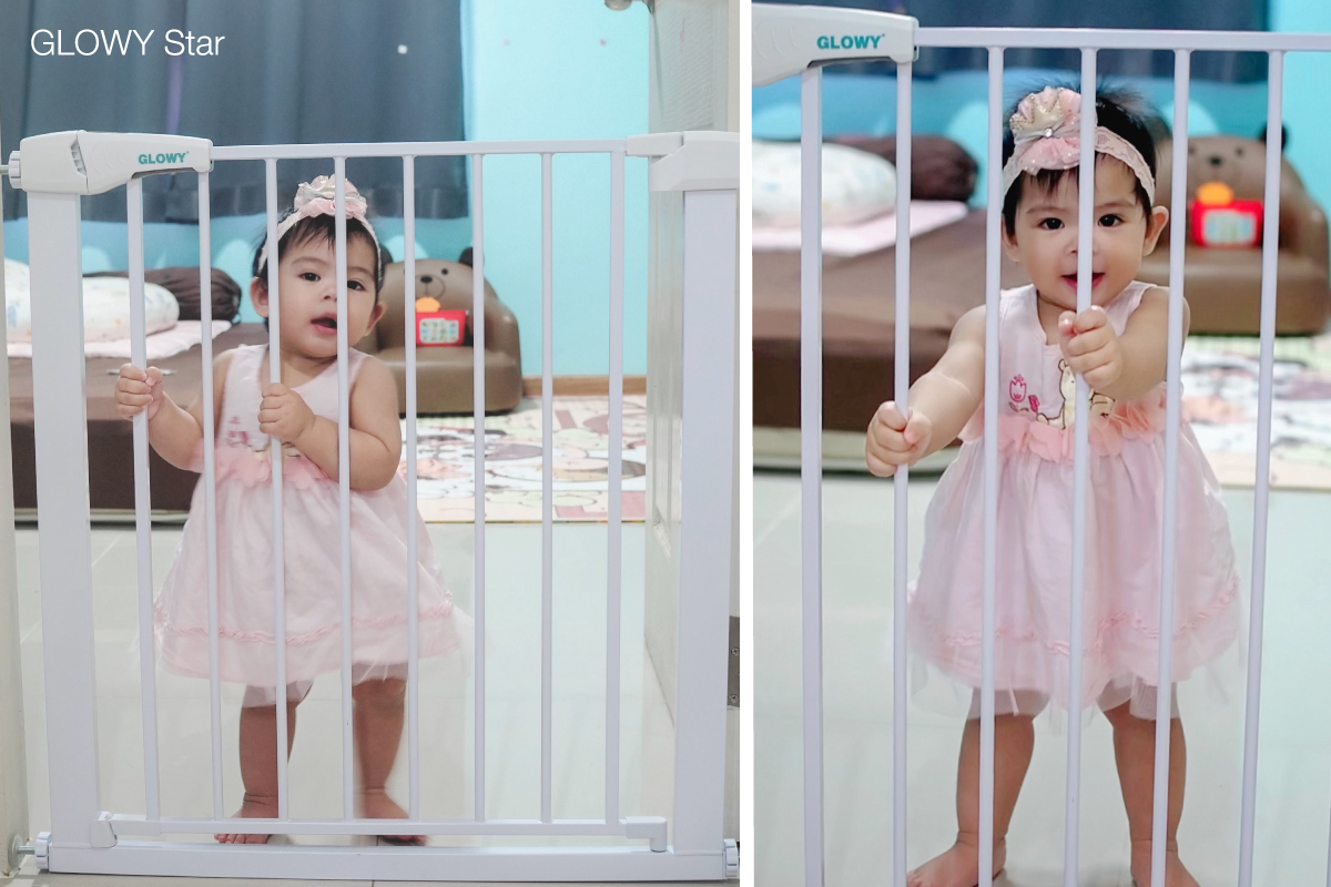 GLOWY ที่กั้นอเนกประสงค์ กั้นบันได กั้นประตู [GLOWY Baby Safety Gate