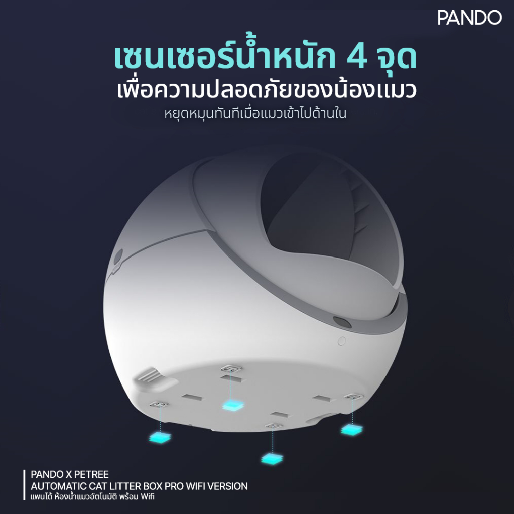 [4.4 ของแถม! 2ชิ้น] Rabbit Selection Pet x Pando Automatic cat litter ...