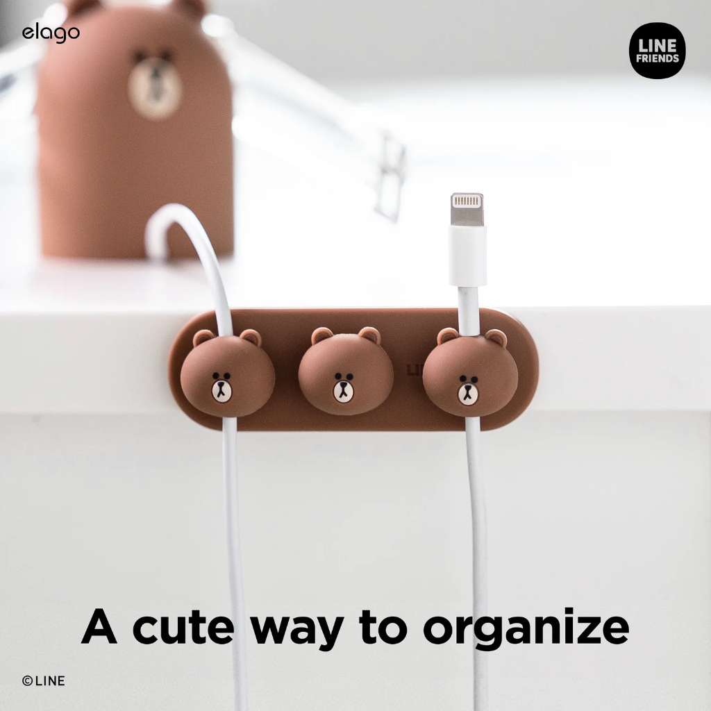 elago x LINE FRIENDS Collection Cable Management Buttons [3