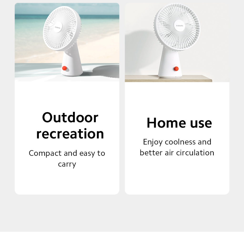 Xiaomi Rechargeable Mini Fan | รับประกัน 1 ปี | Shopee Thailand