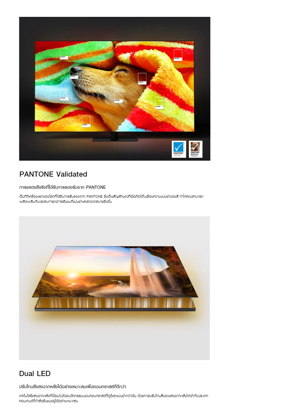 SAMSUNG QLED Smart TV สมาร์ททีวี (2023) 43 นิ้ว Q65C Series รุ่น  QA43Q65CAKXXT มีโหมด Object Tracking Sound Lite (OTS Lite) จำลองเสียงจากทิศทางด้านบนให้สมจริงยิ่งขึ้น