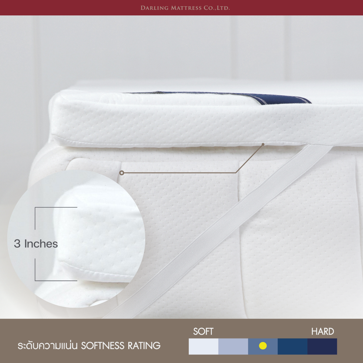 Darling Mattress ที่นอนดาร์ลิ่ง ท็อปเปอร์ไมโครพ็อคเก็ตสปริง Topper ...