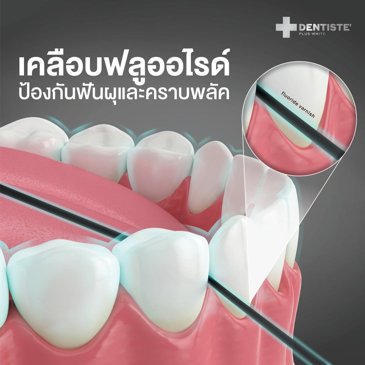 Dentiste' Dentiste Dental Black PTFE Floss Tape with Fluoride 30m ไหมขัดฟันเคลือบฟลูออไรด์ ขจัดคราบพลัค ป้องกันฟันผุ นุ่มพิเศษ ทำความสะอาดลึกถึงซอก