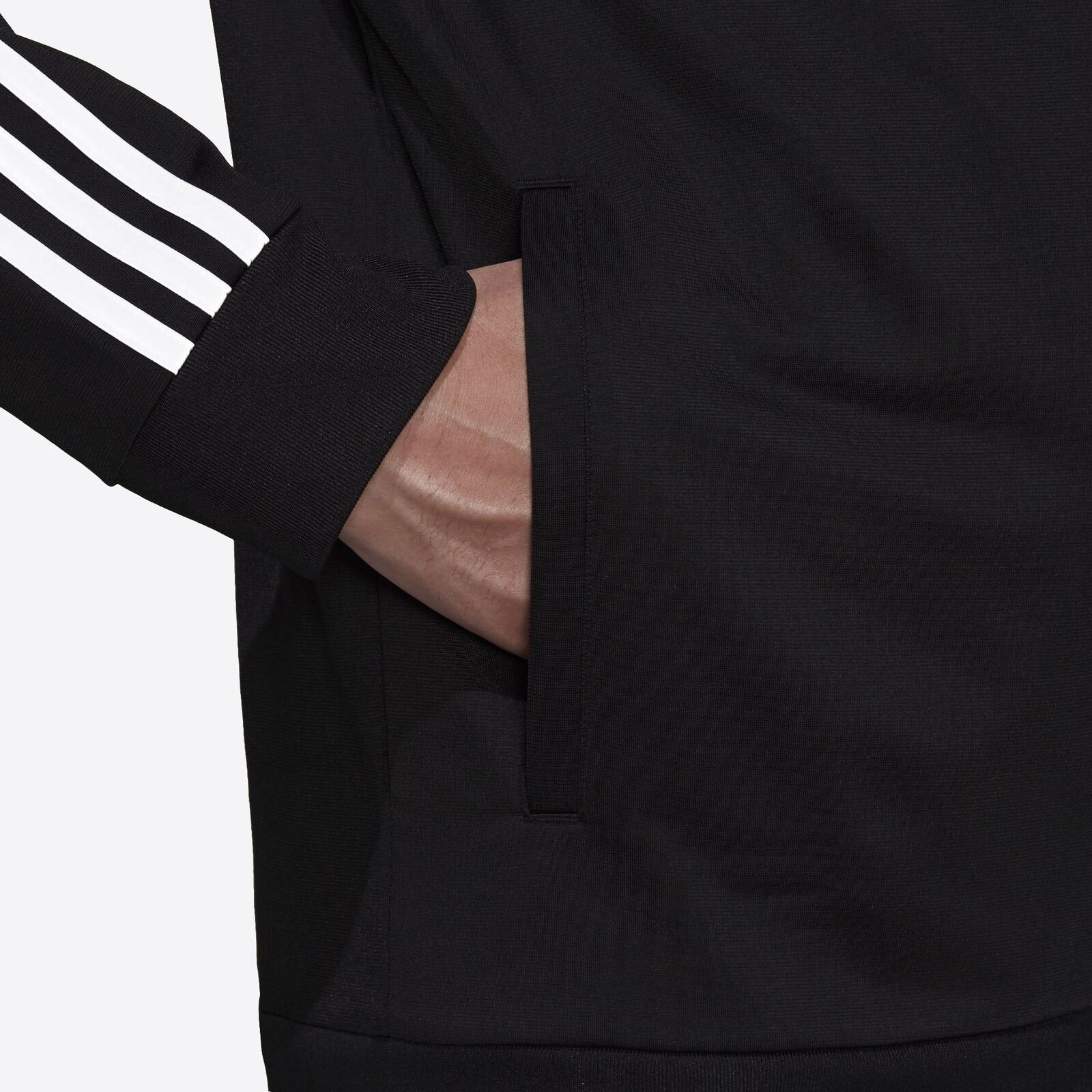 Adidas เสื้อแจ็คเก็ตผู้ชาย Essentials Warm-Up 3-Stripes Track Jacket ...