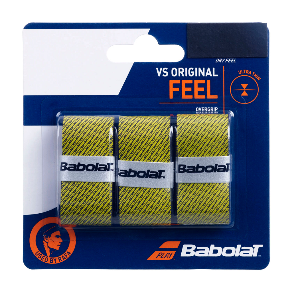 เกี่ยวกับสินค้า Babolat เทปพันด้าม/กริ๊ปพันด้ามไม้เทนนิส VS Original x3 Racket Overgrips (3สี)