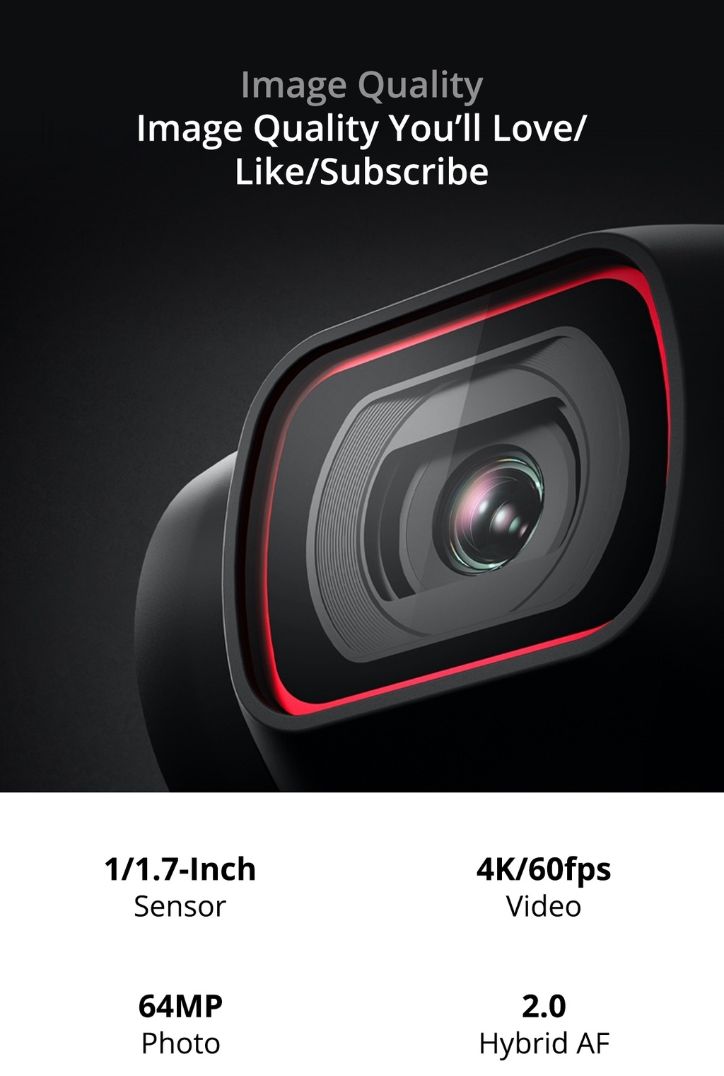 รายละเอียดเพิ่มเติมเกี่ยวกับ DJI POCKET 2 COMBO ดีเจไอ กล้องพกพาถ่ายภาพนิ่งชัด 64MP และวิดีโอระดับ 4K/60fps + SanDisk Extreme 64 GB