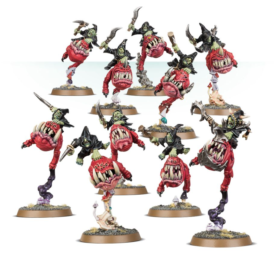 (GW พร้อมส่ง) WARHAMMER AOS: GLOOMSPITE GITZ: SQUIG HOPPERS โมเดลวอร์ ...
