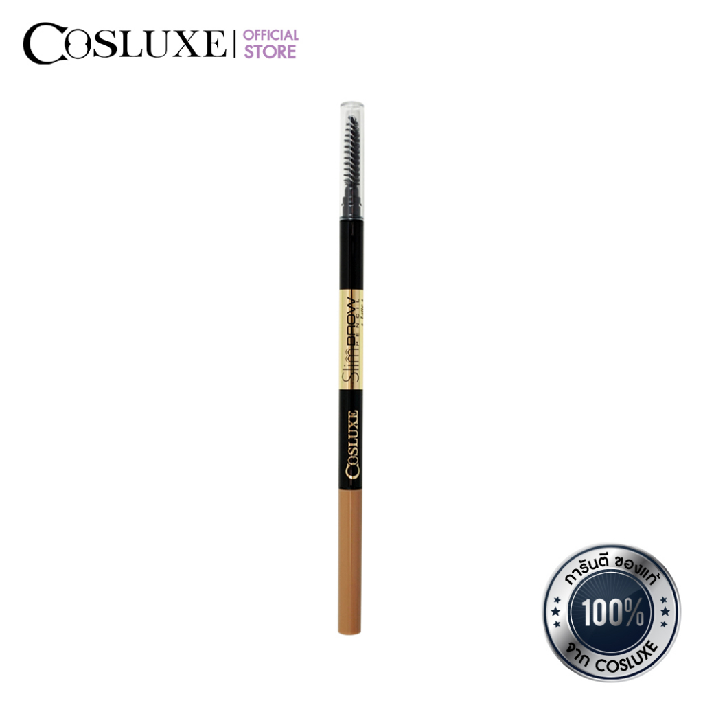 มุมมองเพิ่มเติมเกี่ยวกับ Cosluxe Slimbrow Pencil คอสลุคส์ สลิมโบรว์ เพนซิล ( เครื่องสำอาง , ดินสอเขียนคิ้ว , ที่เขียวคิ้ว , เนื้อฝุ่น อัดแข็ง )