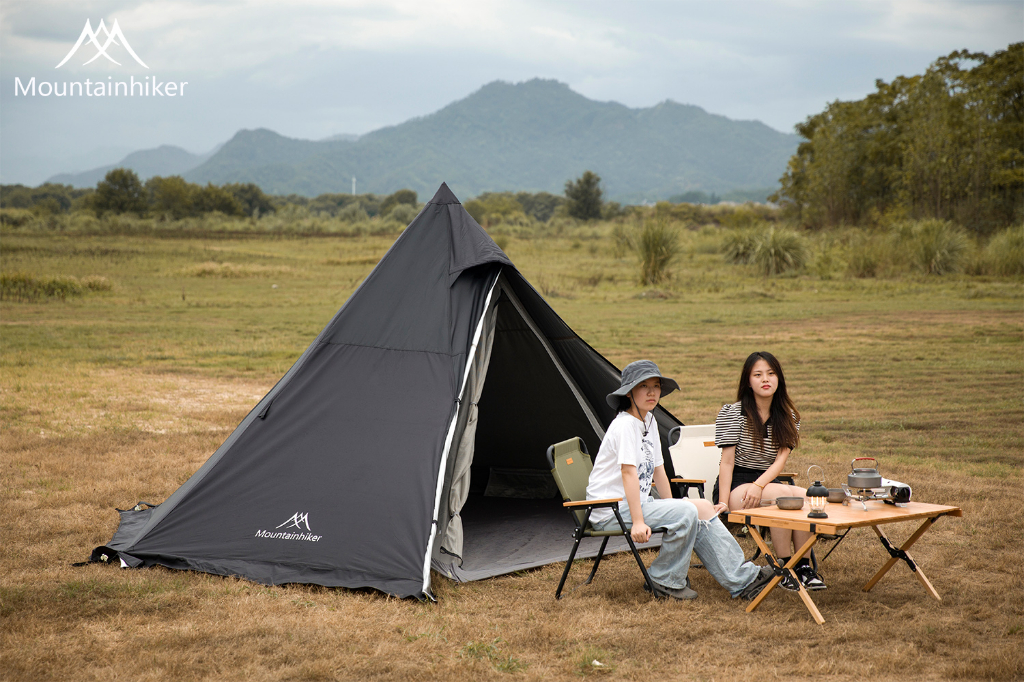 Mountainhiker เต็นท์กระโจม เต็น กันฝน พักแรม เดินป่า สนาม​ พร้อมมุ้ง นอน​ 4-5​ คน​ 3.8x3.2 เมตร