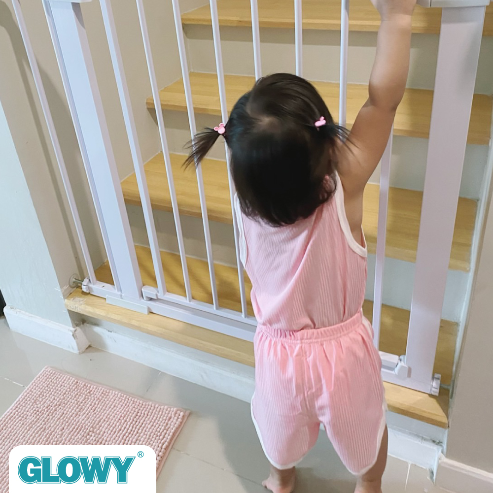 GLOWY ที่กั้นอเนกประสงค์ กั้นบันได กั้นประตู [GLOWY Baby Safety Gate