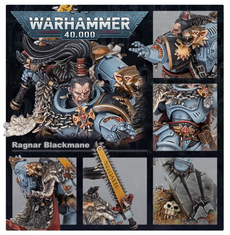 (GW พร้อมส่ง) Warhammer 40K: SPACE WOLVES: RAGNAR BLACKMANE โมเดลเกมส ...