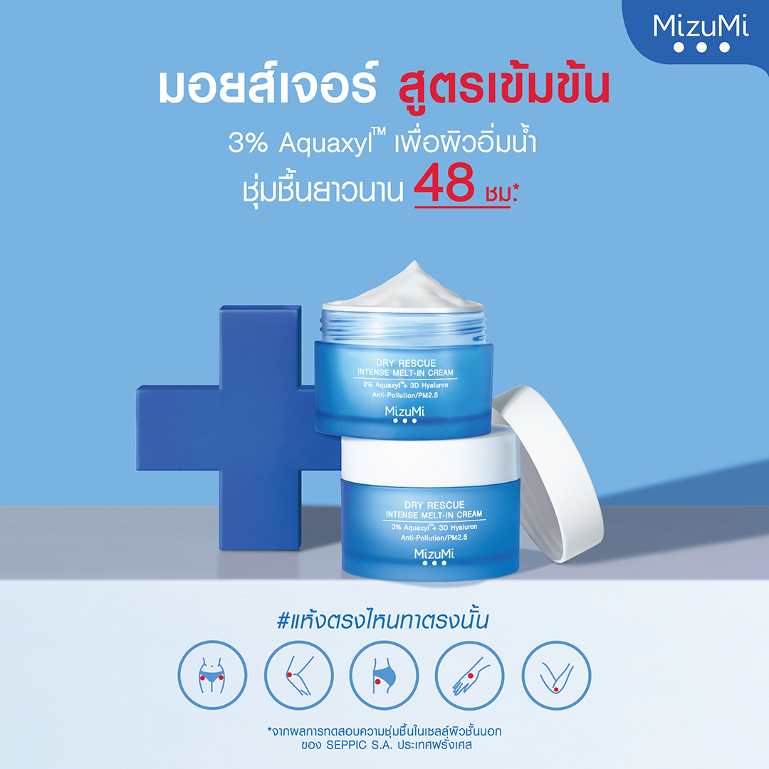 MizuMi Dry Rescue Intense Melt-In Cream 45mlมอยส์เจอร์ไรเซอร์สำหรับผิว ...